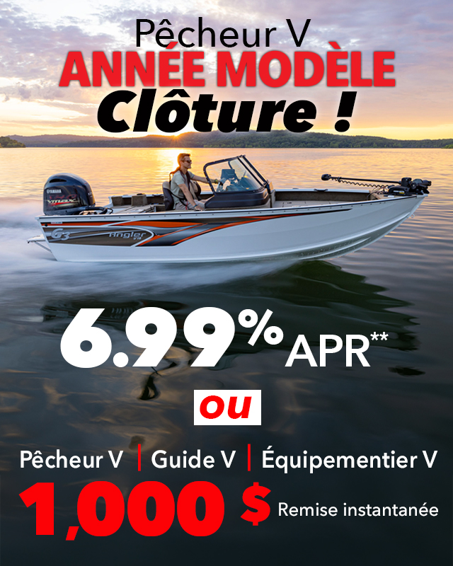 Current promotions for G3 Boats in Quebec Canada